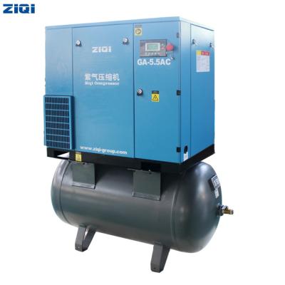 China Oil lubricated lubrication 300 liter small tank air compressor for sale