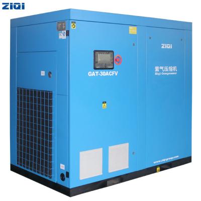 China Lubricated 30kw Outstanding Two Stage Screw Air Compressor For Heat Machine for sale