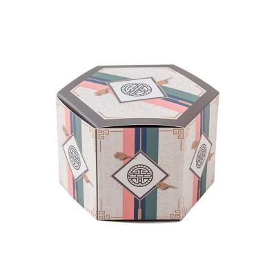 China Custom Round Empty Holiday Wedding Birthday Event Box Materials Paper Box Recycled Hexagon Gift Box Souvenirs for sale