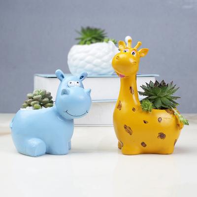 China Wholesale CLASSIC Cartoon Animal Flower Pot Creative Desktop Gardening Potted Succulent Garden for sale