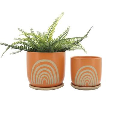 China Terrazzo CLASSIC meat ceramic meat creative plant pot combination flowerpot direct sales for sale