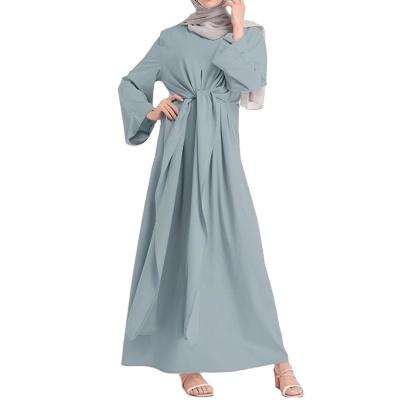 China Breathable Dubai Turkey Abaya Maxi Dress Ladies Eid Fashion Muslim Hijab Dress For Girl for sale