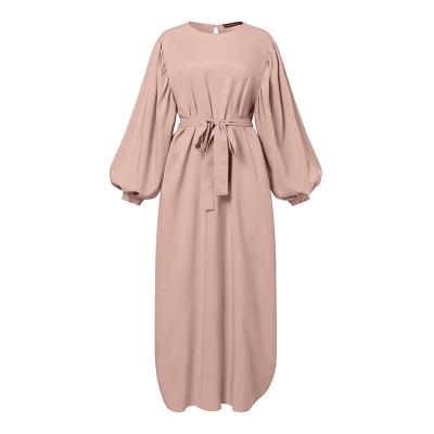 China Breathable Islamic Arab Modest Maxi Jilbab Light Weight Pink Women Prayer Dress for sale