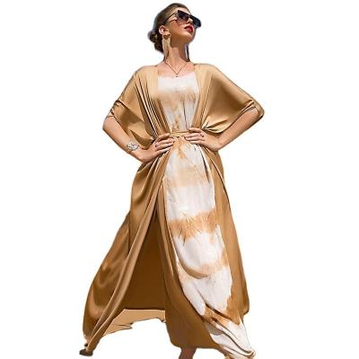 China 2022 Breathable Abaya Dubai Wholesale Women Muslim Long Robe Camel Desert Dress for sale