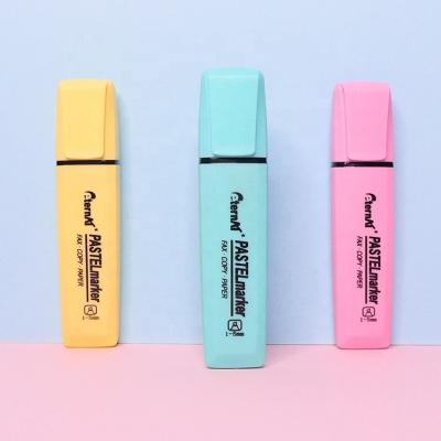 China School Pastel Color Neon Color Customized Highlighter Bar Marker for sale