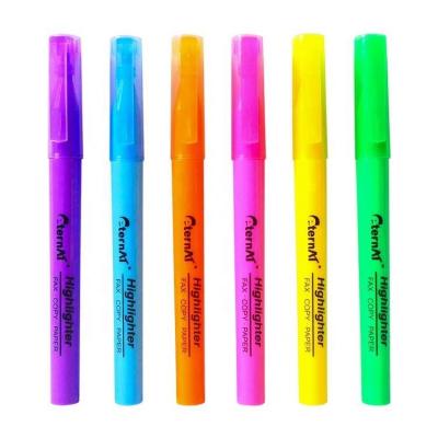 China School Customized High Quality Cheap Fluorescent Inker Highlighter Marker Colorful Fluorescent Highlighter Bar for sale