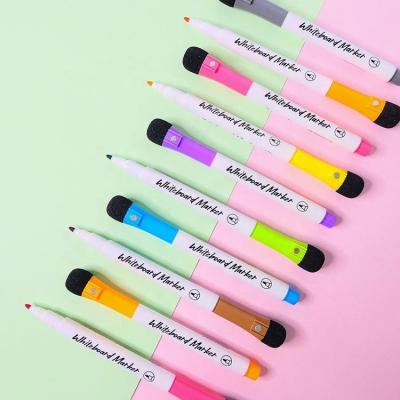 China School Factory Manufacture Customized Whiteboard Magnetic Whiteboard Marker Dry Erase Marker with Eraser for sale