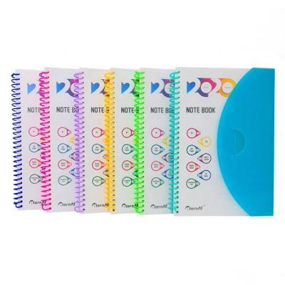 China High Quality Spiral PP Notebook Spiral Customized Spiral Printing PP Notebook With Spiral for sale