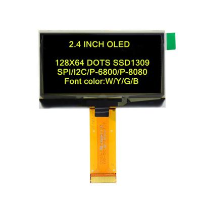 China 2.42 inch SPI I2C 24pin YELLOW SSD1309 128x64 OLED display SCREEN for sale