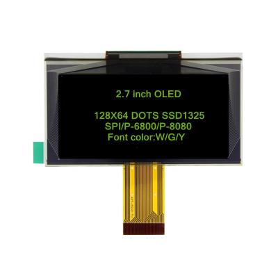 China 2.7 inch 8080 6800 SPI 30pin Green SSD1325 128x64 OLED display SCREEN for sale