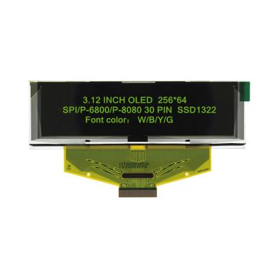 China 3.12 inch 8080 6800 SPI 30pin Green SSD1322 256x64 OLED display SCREEN for sale