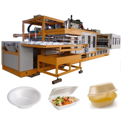 China Plates PS Foam Lunch Box Making Machine Disposable Food Box Production Line for sale