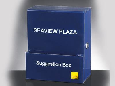 China Acrylic locking suggestion box for sale