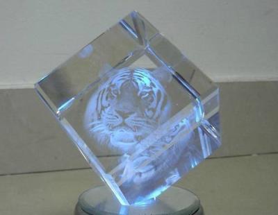 China 3D logo Acrylic paperweight for sale