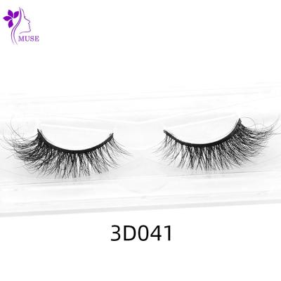 China super slim & Mink Eyelashes Vendor Soft Custom Package 3D 15mm Thick Strip Mink Eyelash Dramatic for sale