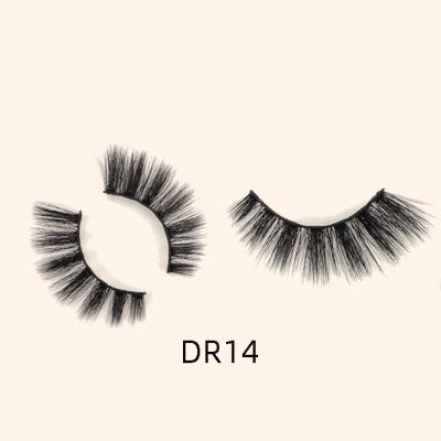 China Custom High End Soft Strip Eyelash Vendor False Comfortable Mink With Clear Lick Box Window for sale