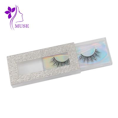 China Various Colors ABS Plastic Material Models Eyelash Boxes Thick Top Selling Logo Custom Packaging for sale