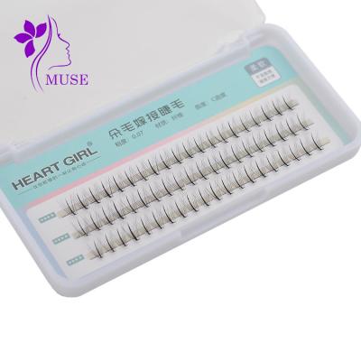 China Natural cheapest comfortable nacture black private label pre made group fan eyelash extension for sale