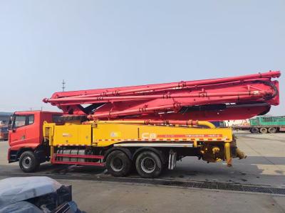 China Secondhand Pump Cement Truck 43m 24m For Pouring Foundations for sale