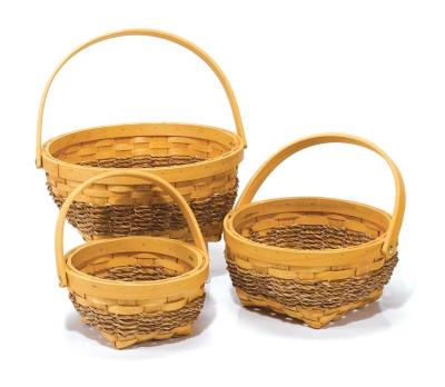 China Sustainable Willow Rattan Plant Plankton Plant Plankton Wicker Banana Leaf Metal Wire Fern Bread Basket Wicker for sale