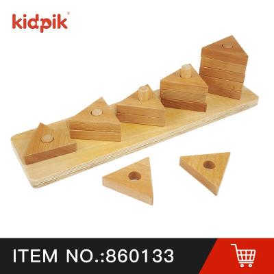 China Educational Toy KIDPIK STEAM Figure Plug Math Wood Blocks Classic Educational Toys Kids Intelligence Building Blocks Wooden Toys for sale