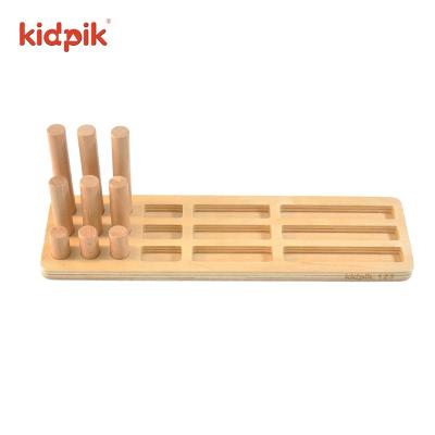 China KIDPIK Educational Toy STEAM Figure Board Math Wood Blocks Brain Toys Explore And Discover Sensory Blocks Kids Early Education Toys for sale