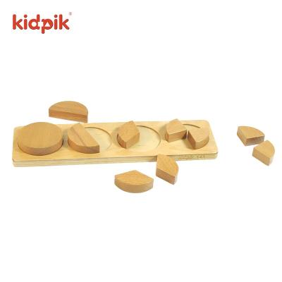 China 2022 Educational Early Education Toys Figure Beech Wood Classic Intelligence Factory Bisect For Children Math Building Block Toys Wooden Toys for sale