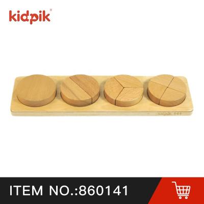 China 2022 Building Toy Factory Wooden Math Blocks Figure Bisect for Kids Explore and Discover Early Years Kids Sensory Education Wooden Blocks Toys for sale