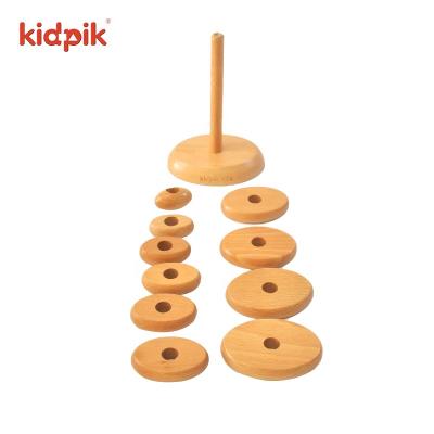 China 2022 Stacking Toy Tree Type Tower For Educational Children Toy Maker Building Block Sets Stacker Toys For Children Wooden Toys Wooden Toy for sale