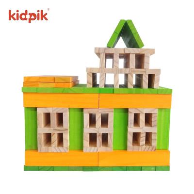 China Building Toy 2022 Rainbow Stacker Hot Pine 200Pcs Bricks Building Block Sets Toy Blocks Building Bricks Wooden Toys Toy Wood Wooden Toys for sale