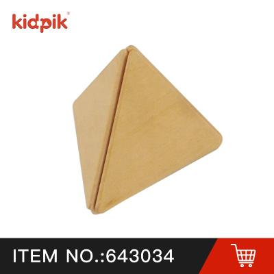 China Building Toy KIDPIK COOK Natural Magnetic Steam Pyramid Blocks (3 Column) for sale