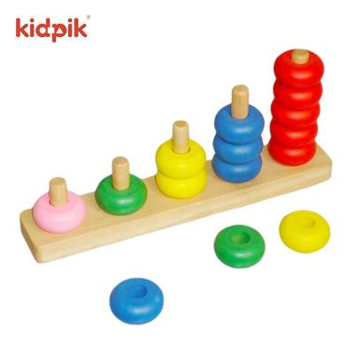 China Educational Toy KIDPIK STEAM Logic and Sorter Blocks (5 Column) Building Block Building Block Toys Stacking Toy Construction Toy for sale