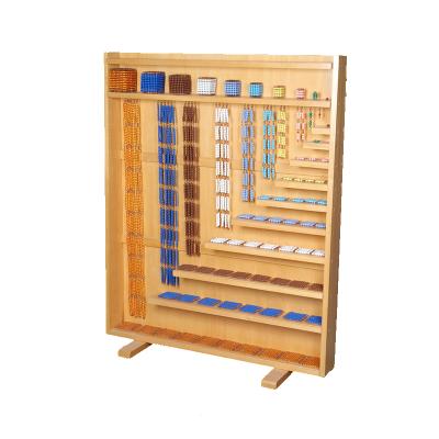 China KIDPIK STEAM Solid Montessori Beads Steam Chain With Frame Montessori Aid Early Educational Sensory Teaching Tool Wooden Toys 2021 660221 for sale