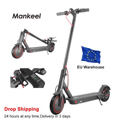 China Mankeel unisex wholesale purchase Europe warehouse 350 watt electric scooter two wheel cheap adult folding electric scooter for sale