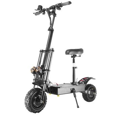 China Off Road 2022 11 Inch Big Wheel Folding Kick Scooter 5600w Double Motor Unisex Electric Scooter High Speed ​​Electric Scooter For Adult for sale