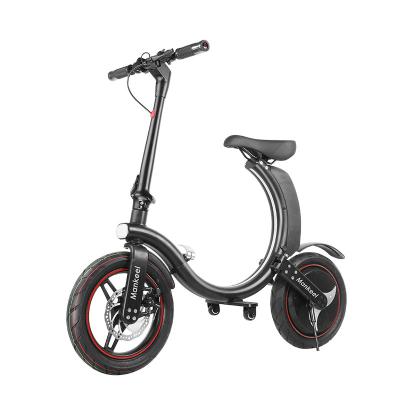 China Aluminum Alloy Mankeel MK114 5V1A 23-35KM Fashion Electric Bicycle Moped Electric Folding Bicycle for sale