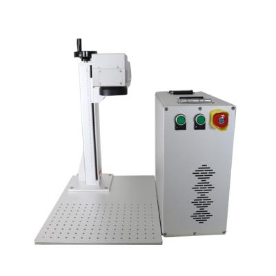 China Small And Portable Fiber Laser Marking Machine 20w 30w 50w Manufacturers Brand Water Cooled CNC Desktop for sale