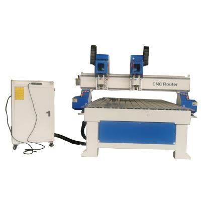 China Machinery repair shops price cheap 1325 2 head cnc router wood engraving cnc router machine for cnc router 1325 wood price for sale