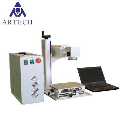 China Laser Marking Portable Type 20w 30w 50w Fiber CO2 Laser Marking Machine for sale