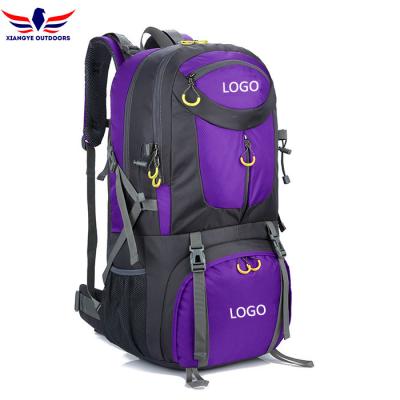 China 60L Lightweight Travel Backpack Outdoor Mountaineering Hiking Daypack Waterproof for sale