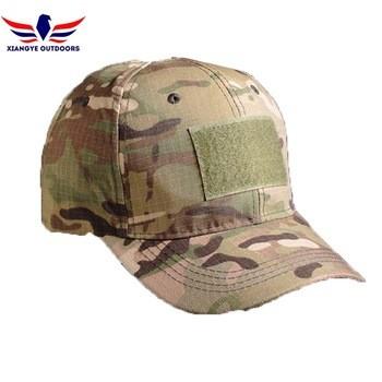 China 6 Panel Baseball Style USA Army Military Camo Hats American Flag Patch Cap for sale