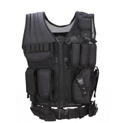 China Outdoor 600D Nylon Men Military Tactical Vest Paintball Camouflage Molle Hunting Vest Assault Shooting for sale