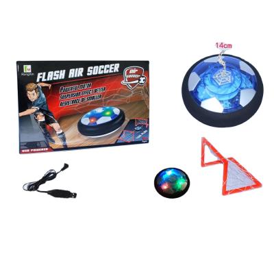 China Non-toxic battery operated air hover soccer ball toy with light and music wholesale instant hover football for sale