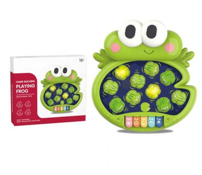 China Plastic Baby Frog Playing Game Learning Musical Piano Frog Game Machines Toys Games For Children for sale