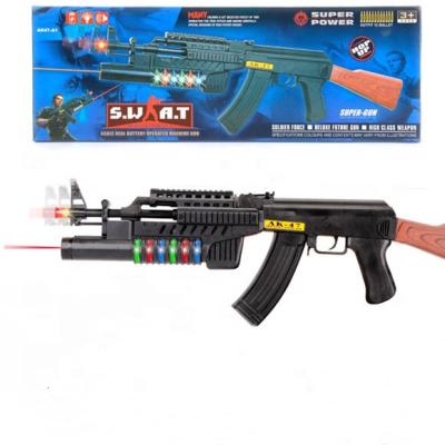 China Toy Factory Wholesale Infrared Voice Vibration Air Firing Electronic Gun Toy for Kids Outdoor Play Toy for sale