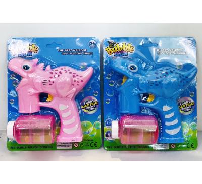 China Wholesale PVC Dinosaur Bubble Gun Toy Hand Pressing Bubble Gun Animal Toy For Kids With Bubble Free Liquid for sale