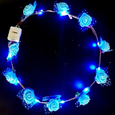 China Plastic Kids Garland Flashing Toys Led Garland Light Headwear Toys for sale