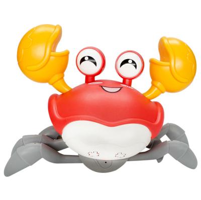 China 2022 Hot Sale 100% Safe Plastic Voice Control Crab Toy Electric Crab Electric Crab Induction Crawling Toy for sale