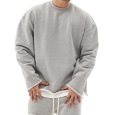 China Custom Made High Quality Thickened Oversized Neutral Men's Hoodie Sweatshirt Anti-wrinkle Long Sweatshirt for sale