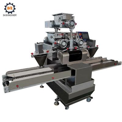 China High Energy Capacity Saving Automatic Chocolate Cookie Encrusting and Tray Arranging Machine Filled Cookie Making Machine for sale